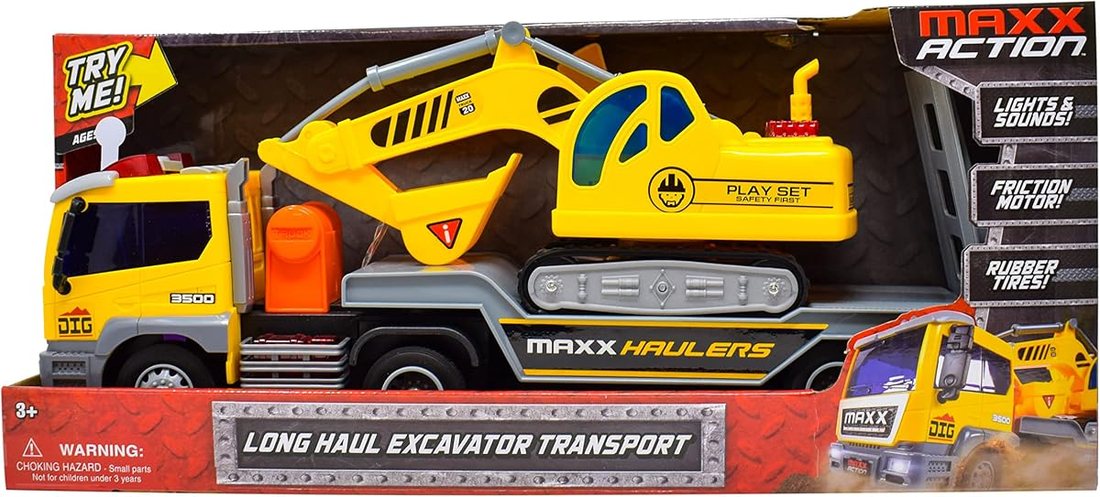 17" Vehicle Transport with Excavator — view 5
