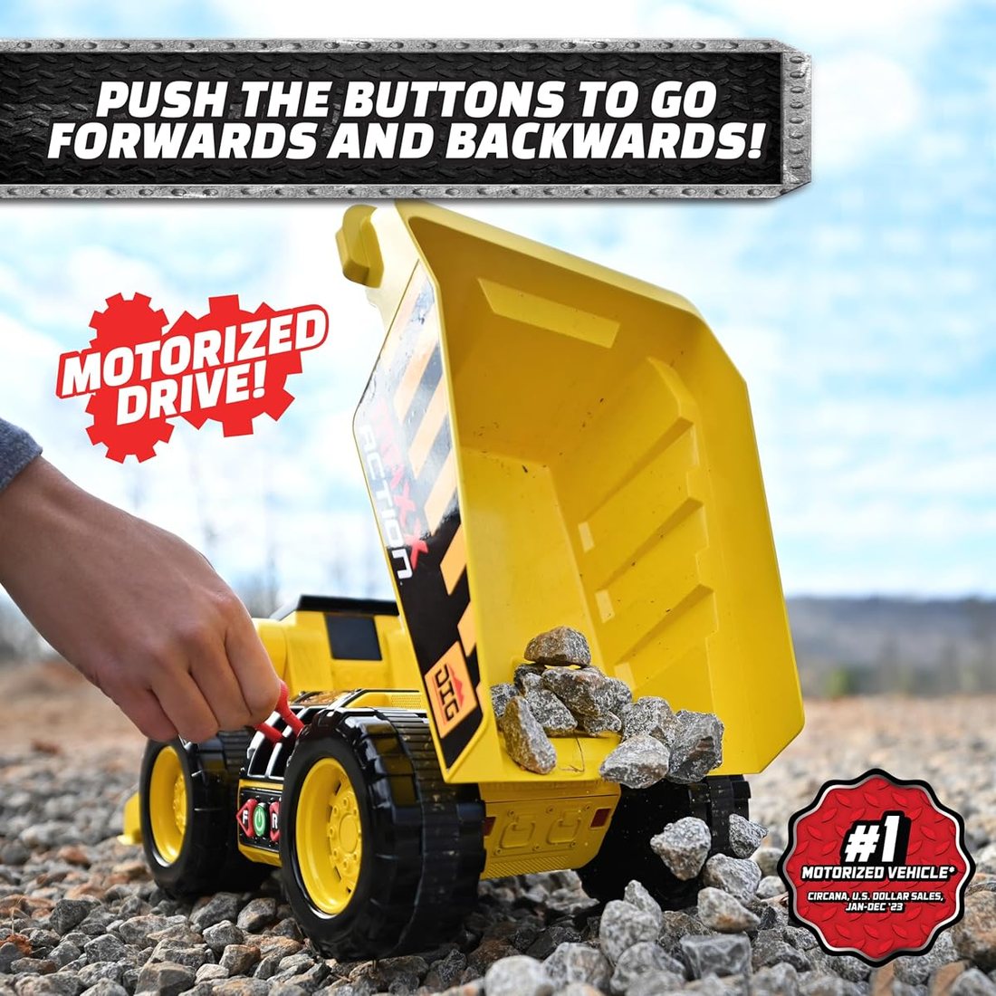 19" 2-N-1 Motorized Dig Rig — view 2