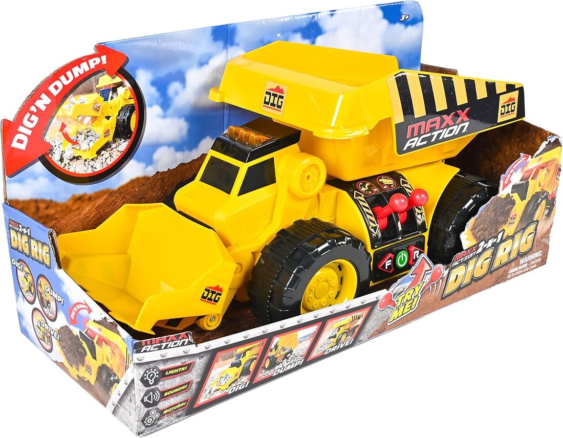 19" 2-N-1 Motorized Dig Rig — view 6