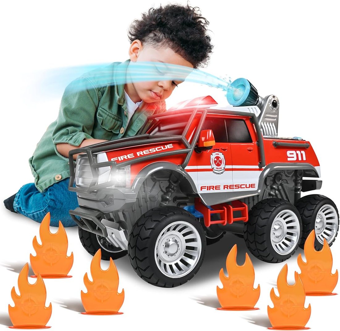 Fire Rescue Off Road Over 14" Firetruck Toy
