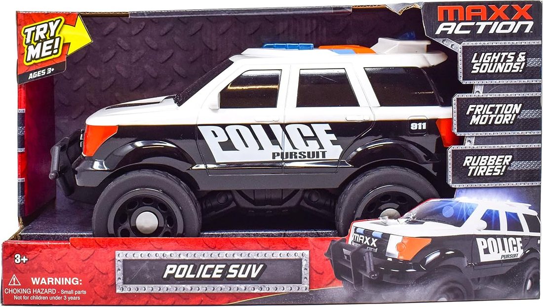 Large Police Car Toy — view 2