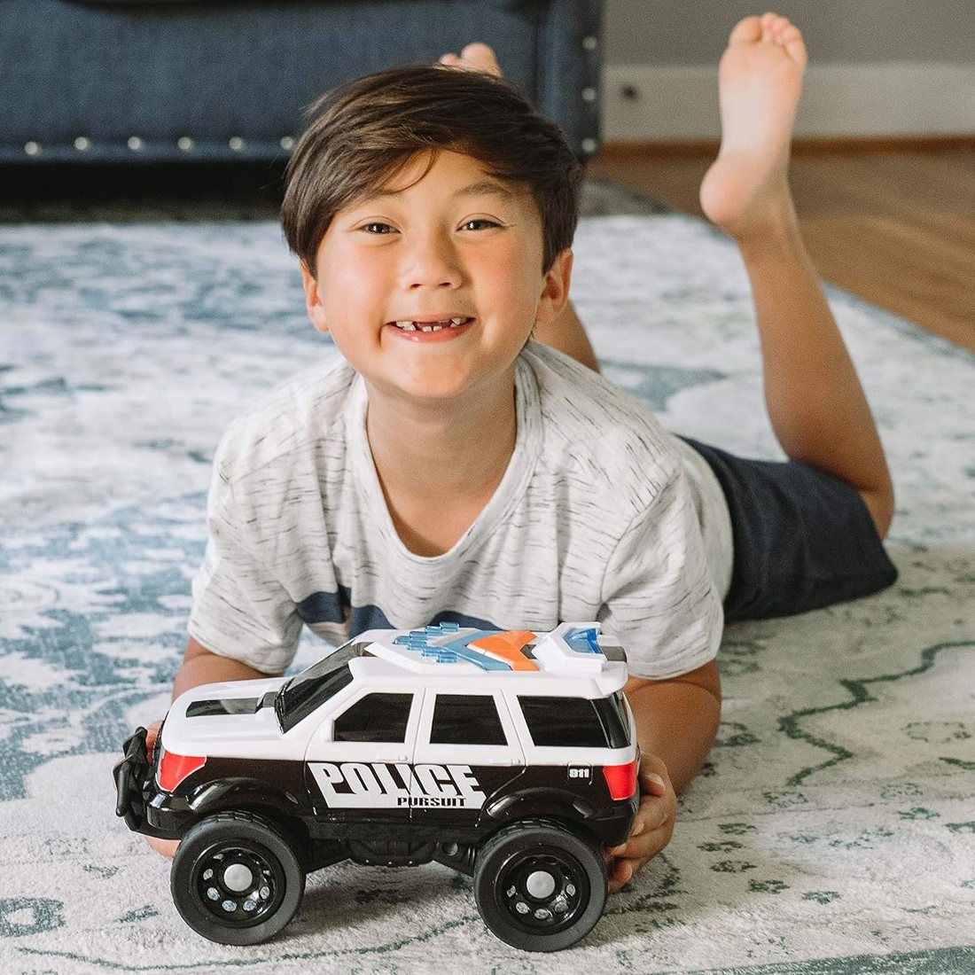Large Police Car Toy — view 3