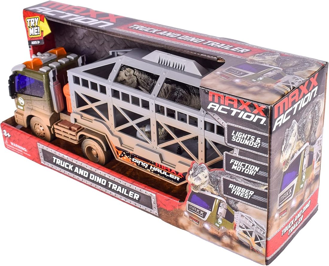 Long Haul Dinosaur Transport Truck & Trailer — view 4