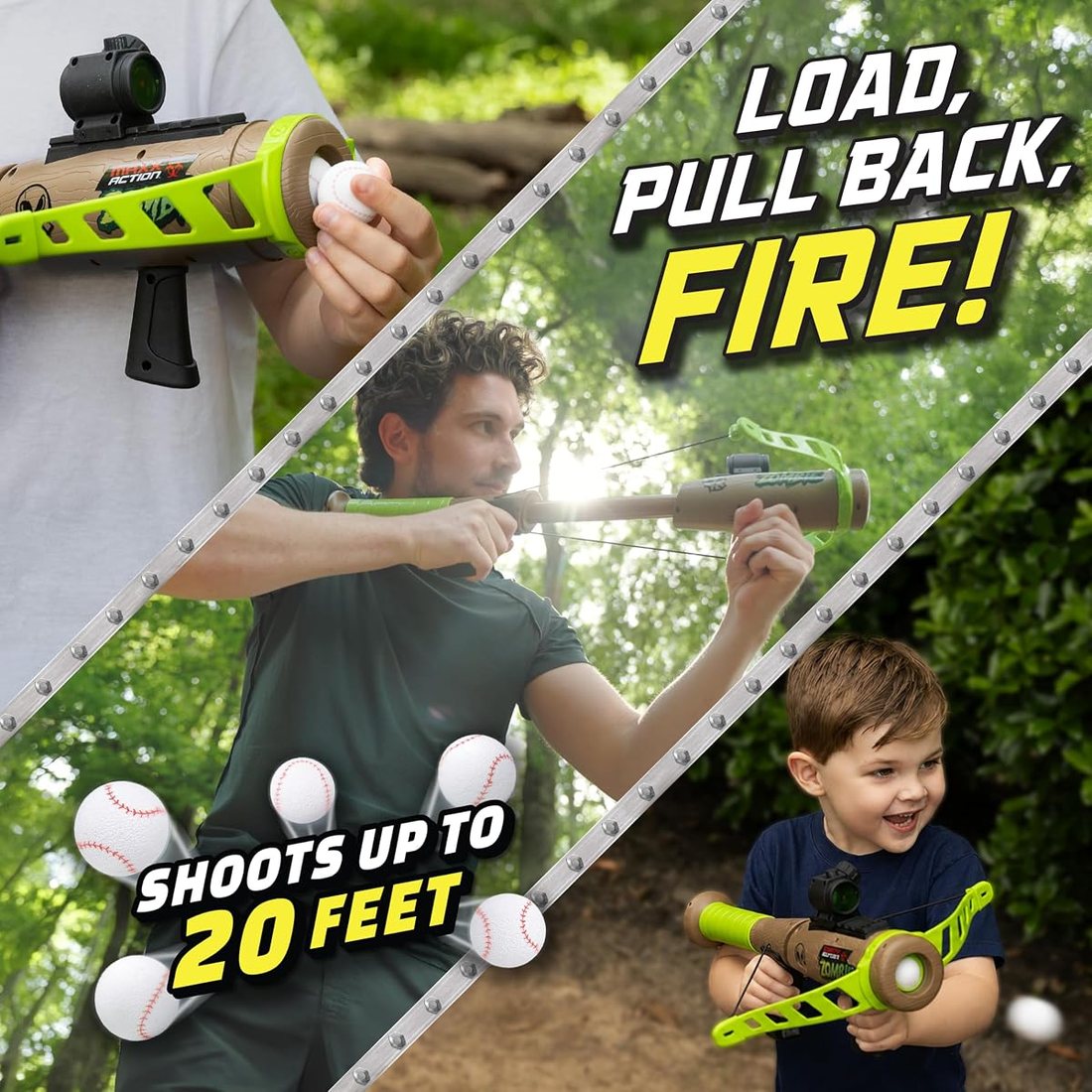 Zombie Crossbow Foam Ball Blaster for Kids — view 3